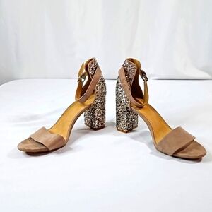 Old Navy Suede & Sequins Shoes Sz 10